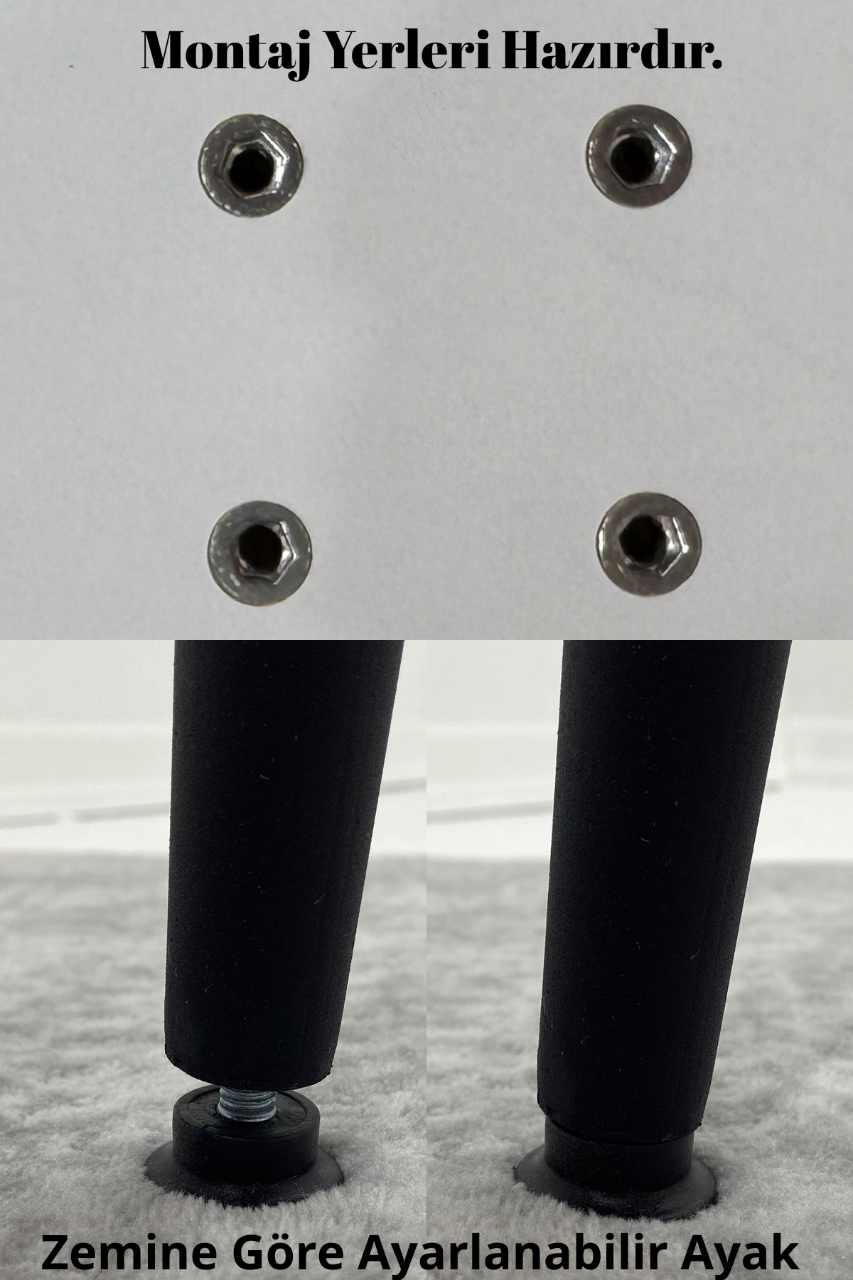 LUNA İskandinav Bohem Oval Metal Ayaklı Beyaz Mutfak-Yemek-Balkon-Çalışma Masası