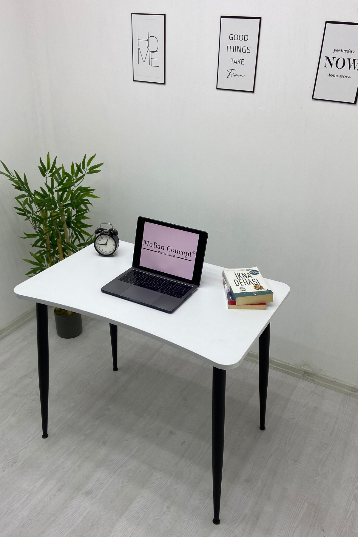 EVA Modern Beyaz Çalışma - Bilgisayar - Ofis - Oyuncu Masası