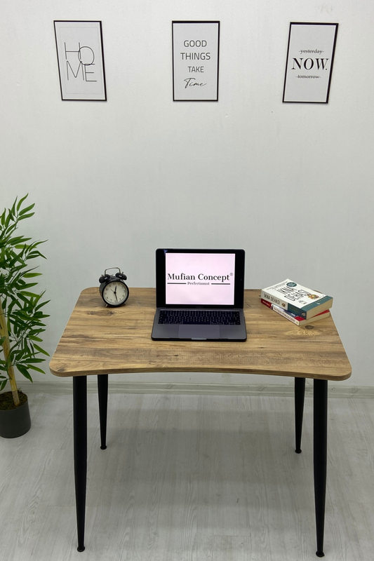 EVA Modern Çam Desenli Çalışma - Bilgisayar - Ofis - Oyuncu Masası
