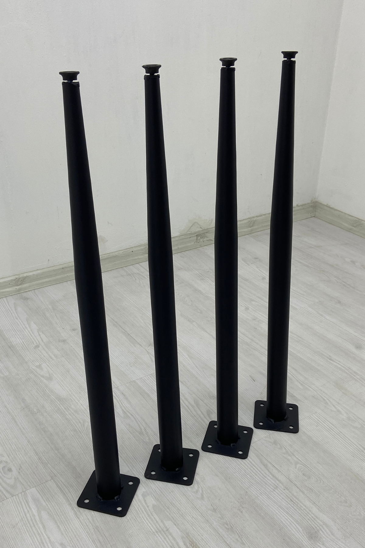 Lucas - Metal Mutfak Masası - Yemek Masası - Çalışma Masası - Balkon Masası Ayağı 4 Adet Ayak