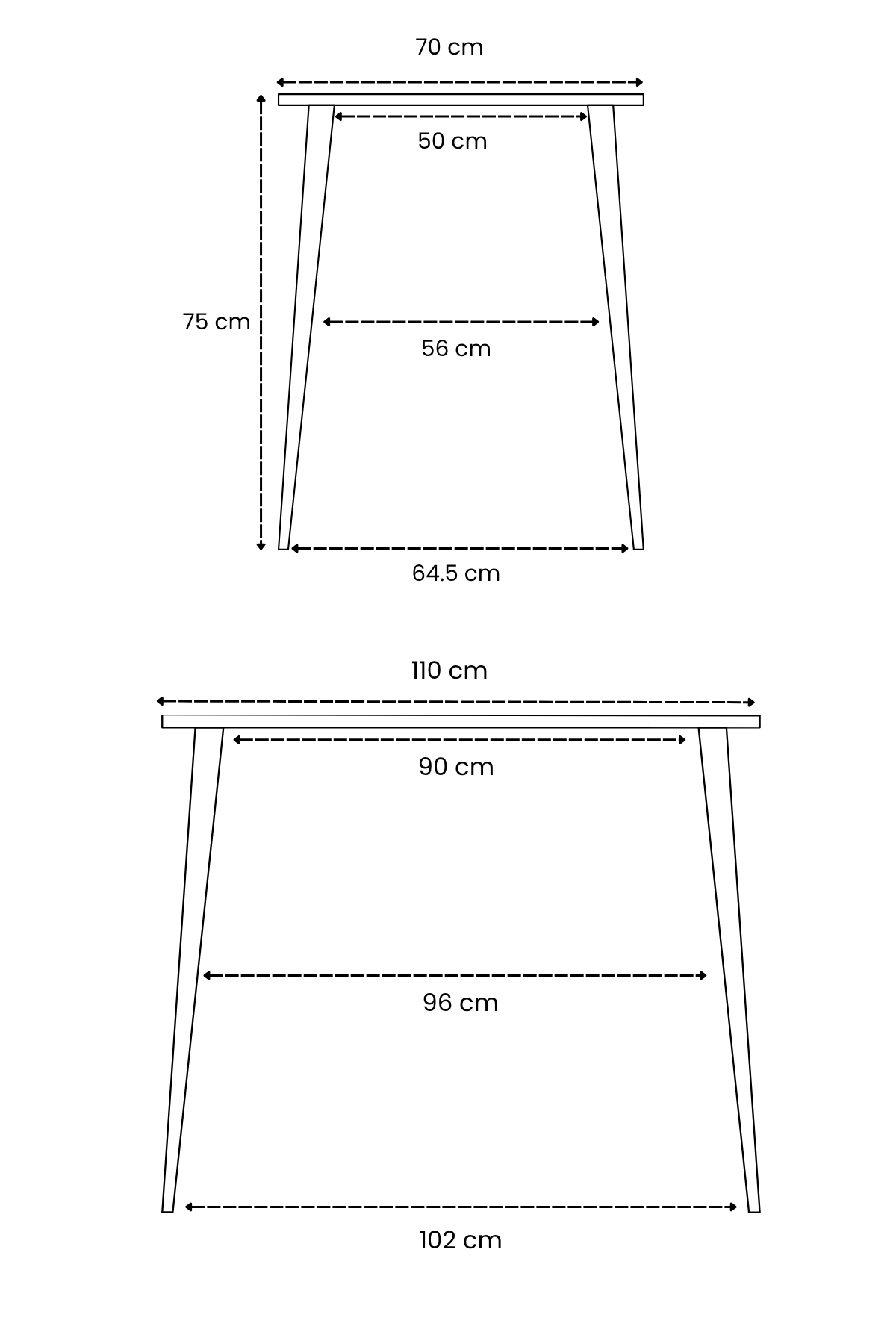 LUNA İskandinav Bohem Oval Metal Ayaklı Siyah Mermer Desen Mutfak-Yemek-Balkon-Çalışma Masası